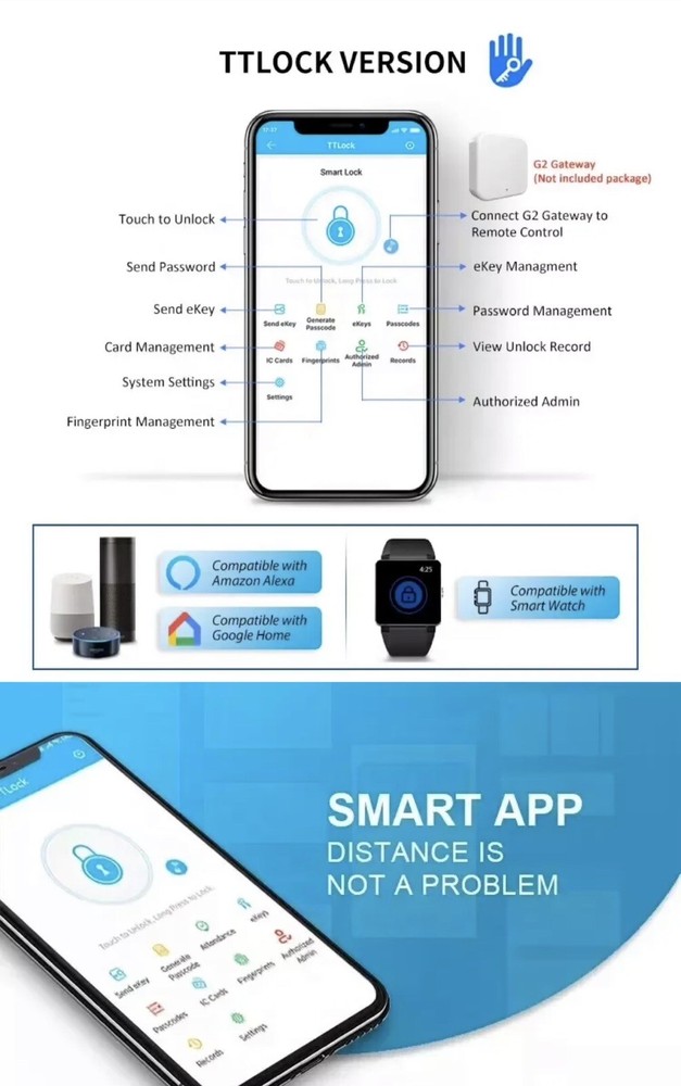 Multi Function Face Recognition Lock, Facial Recognition Security Door Lock
