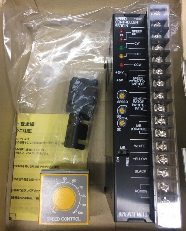 ORIENTAL MOTOR SS301N SPEED CONTROL