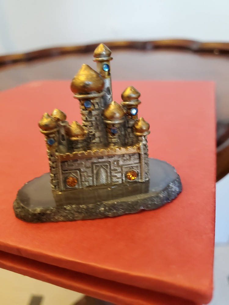Mini Domed castle on Agate base figurine