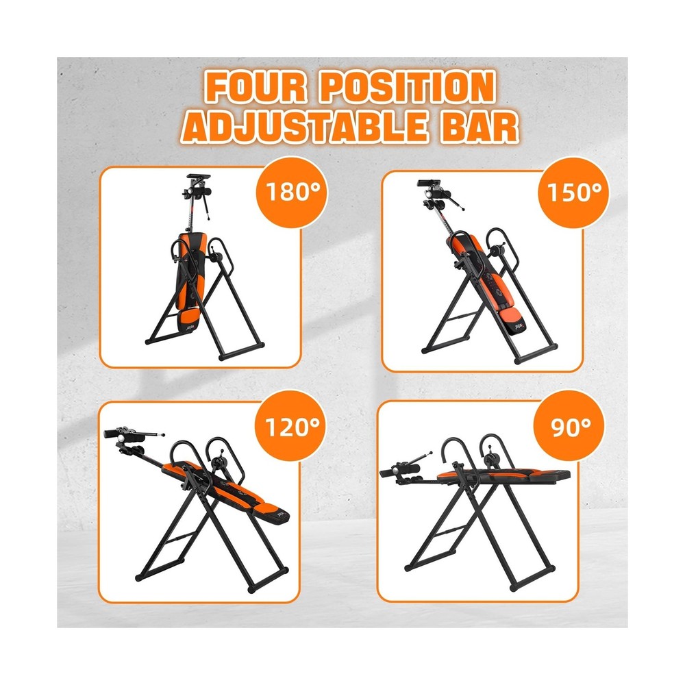 Teclor Inversion Table,Advanced Heat and Massage Function,Strength Training I...