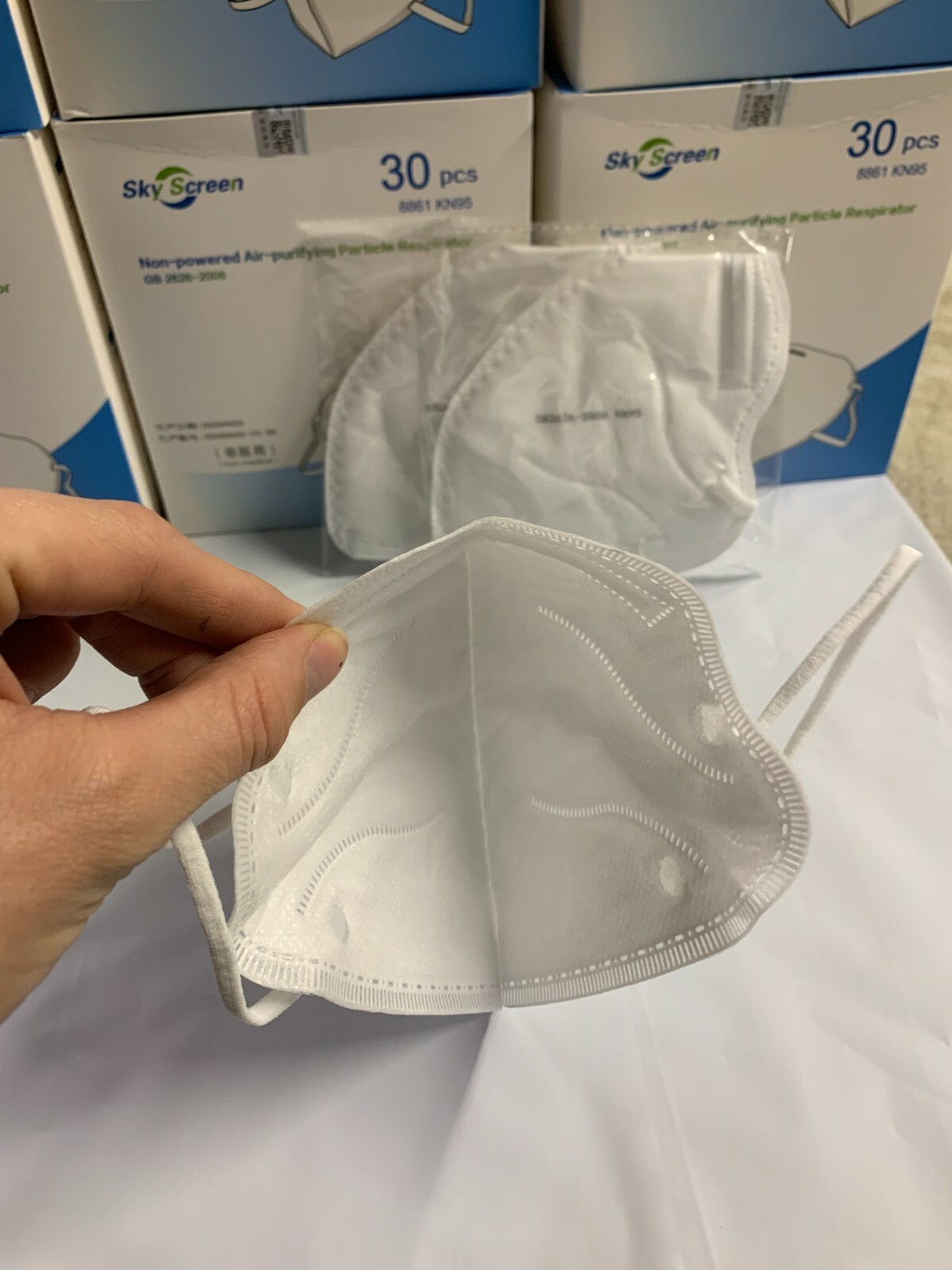 10-100 Pcs KN95 Protective Face Masks BFE 95% Disposable Individually Sealed