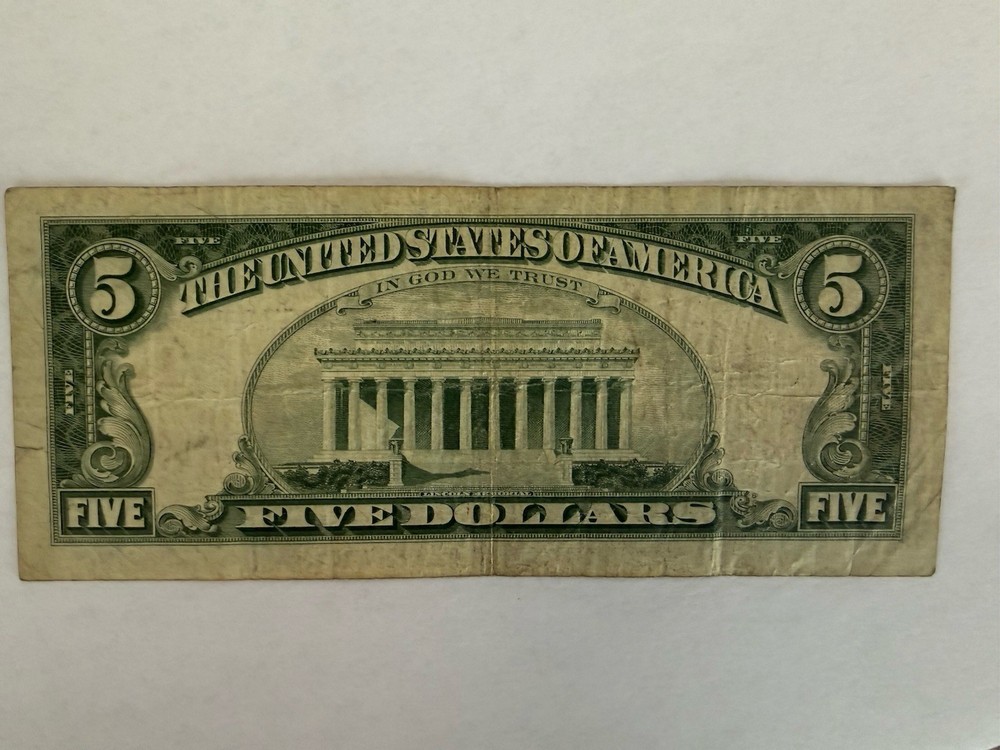 5 Dollar Red Seal US Note $5 1963 A61739997A