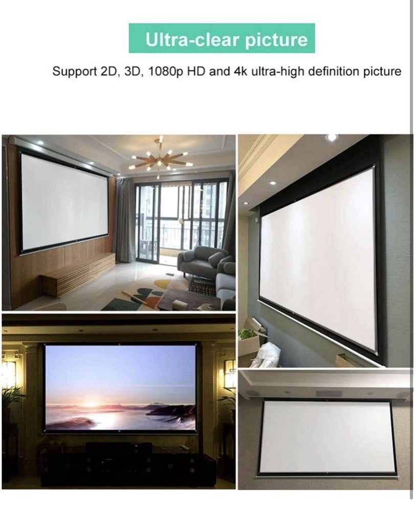 HD Projector Screen 100inch