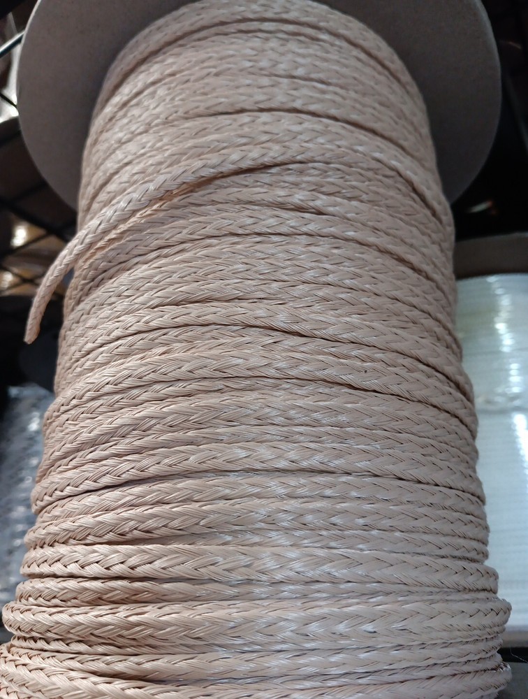 1/4 x 260 ft. spool Hollow Braid Polypropylene Rope. Tan.