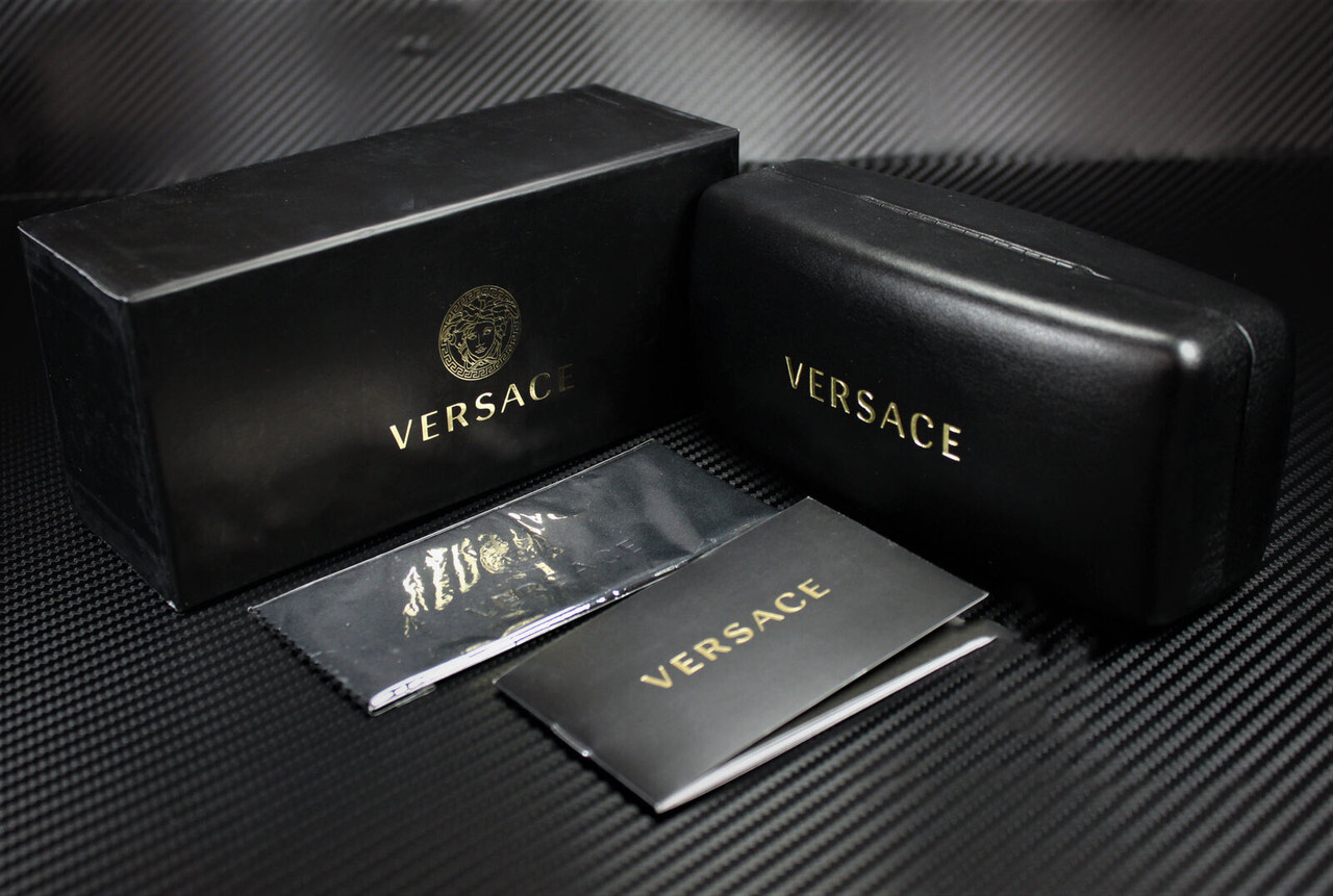 VERSACE VE3320U 593 Grey Transparent Men's 56 mm Eyeglasses