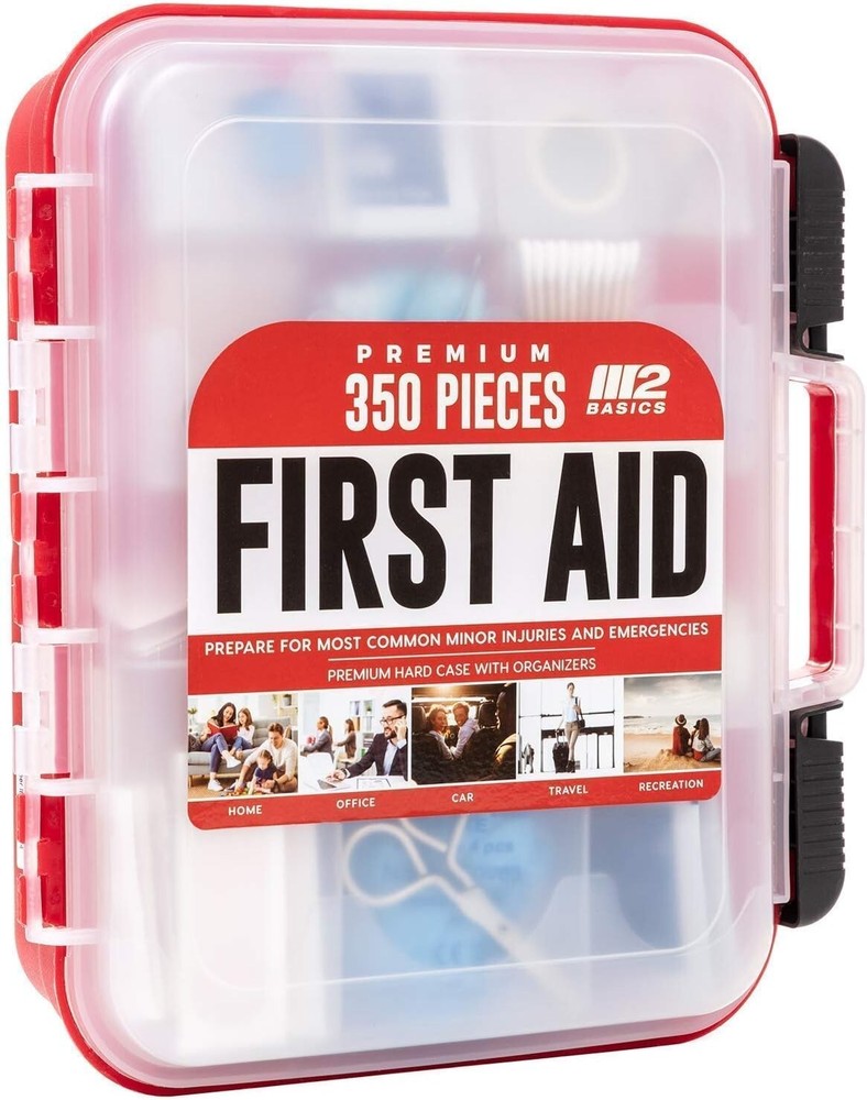 350 Piece Professional First Aid Kit | Wall Mountable, Durable & Comprehensive