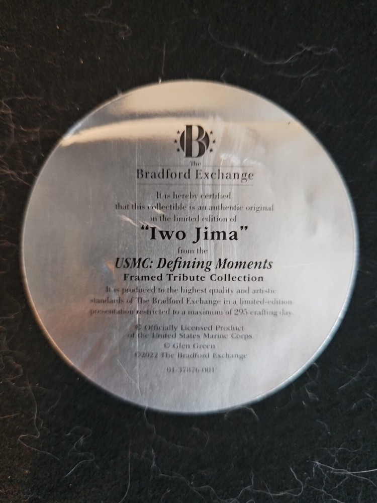 Iwo Jima Bradfird Exchange Framed Tribute Collection
