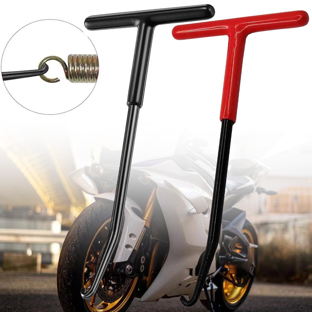 Exhaust Spring Puller Tool Motorcycle Hooks, T 1, red +black