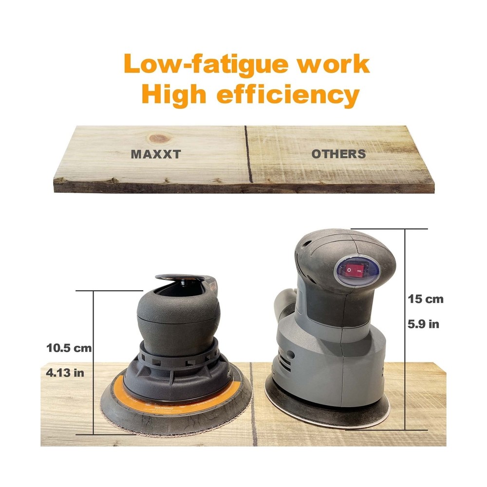 MAXXT Electric 5mm Random Orbital Sander Brushless 350W 3A Multi-function Var...