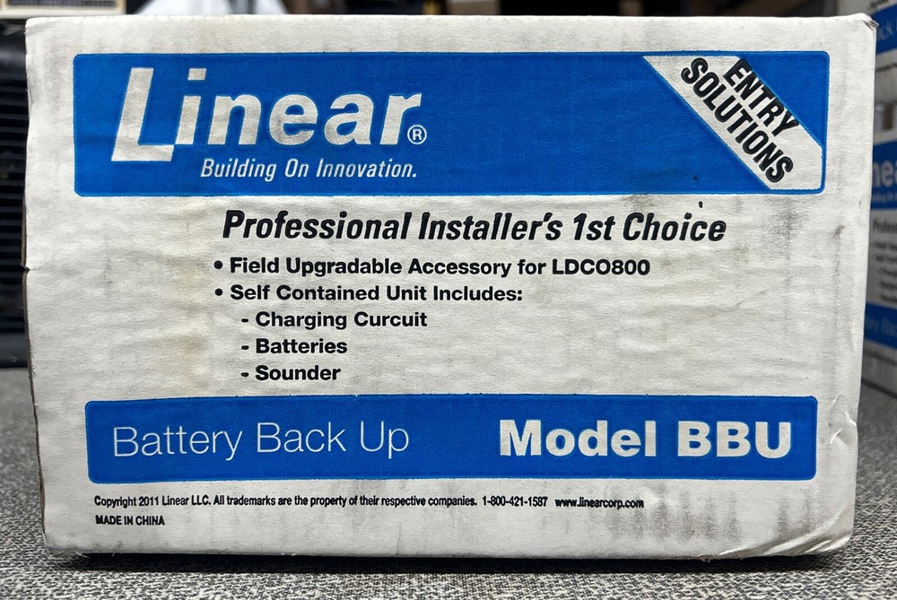 Linear BBU Battery Backup Unit (MD1107/LDCO800) for Linear Gate Operators