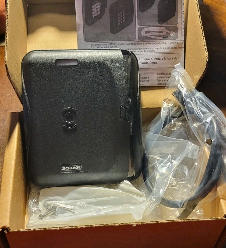 Schlage MTMS15 Multi-Technology Magnetic Stripe Reader, Black
