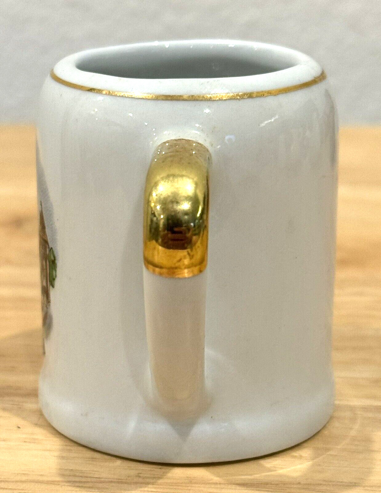 VINTAGE LORENZ PORZELLEN PORCELAIN BAVARIA ROTHENBURG TAUBER MINI SOUVENIR MUG