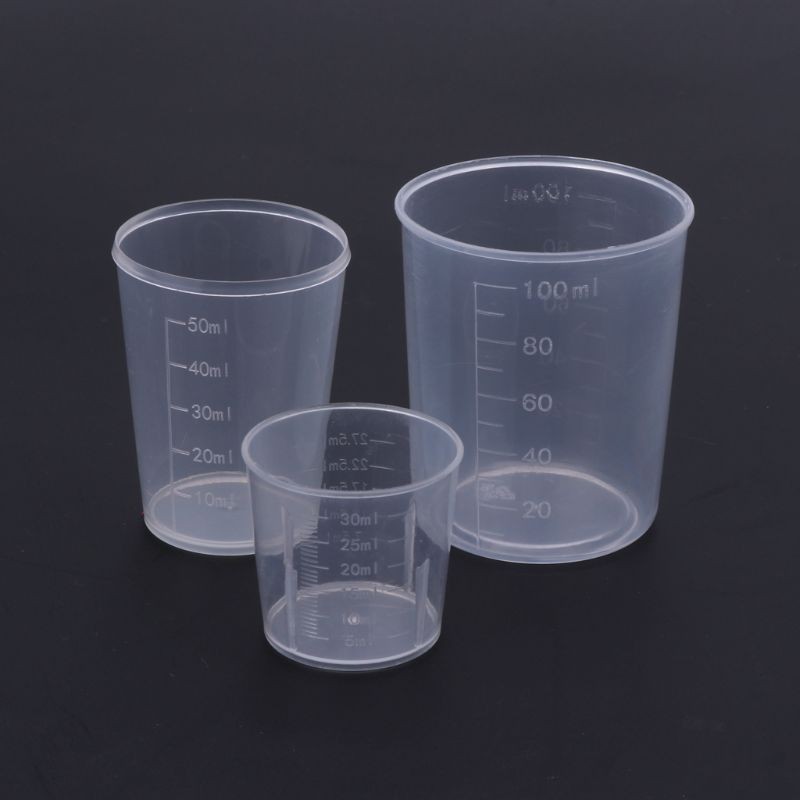 3Pcs Multipurpose Measuring Cups Epoxy Mixing Cups Liquid Container Cups