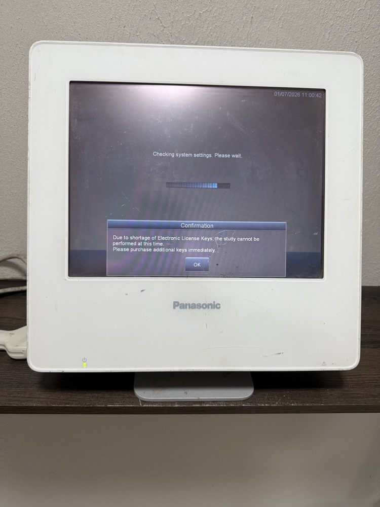 Panasonic GM-72P00A Diagnostic Vascular Ultrasound System, Needs Update As Is