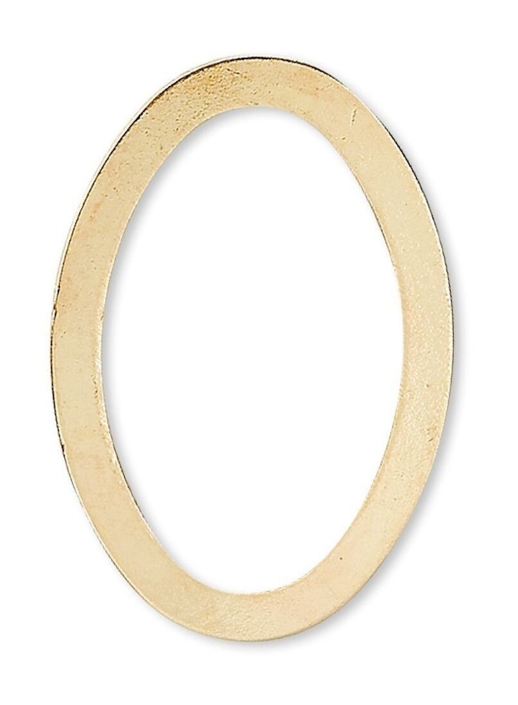 10 Gold Plated Brass 22x15mm Open Oval Component Link Connectors