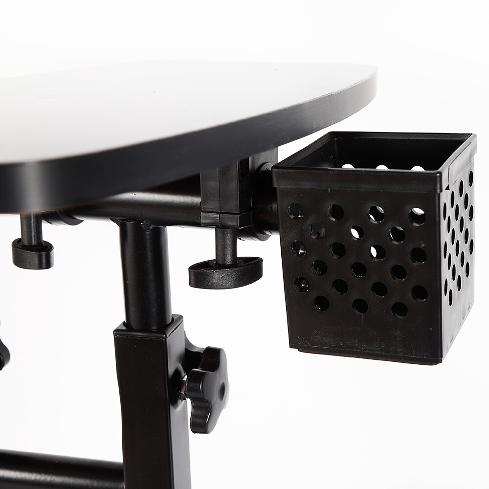 Mobile Tattoo Work Station Arm Rest Stand Desk Table Workbench Tray Portable