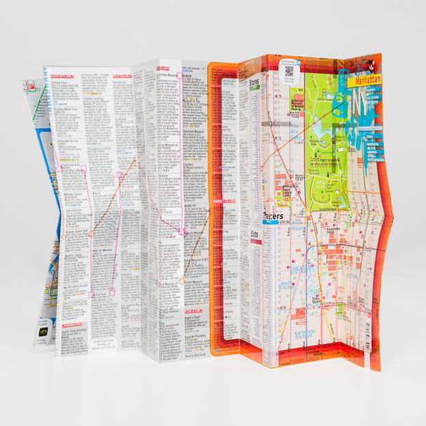 Map Laminated Manhattan Pay As You Wish NYC