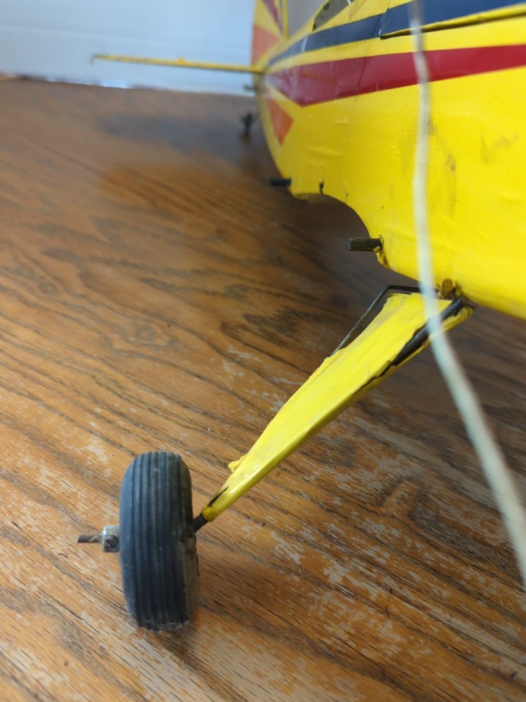 Vintage Yellow Model Airplane