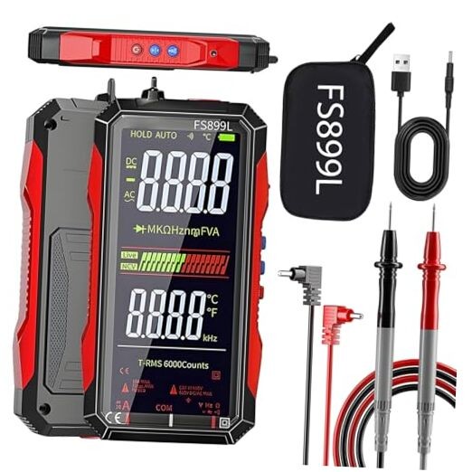 USB Rechargeable Digital Multimeter, 2026 Upgraded Fs899l Multimeter, FS899L