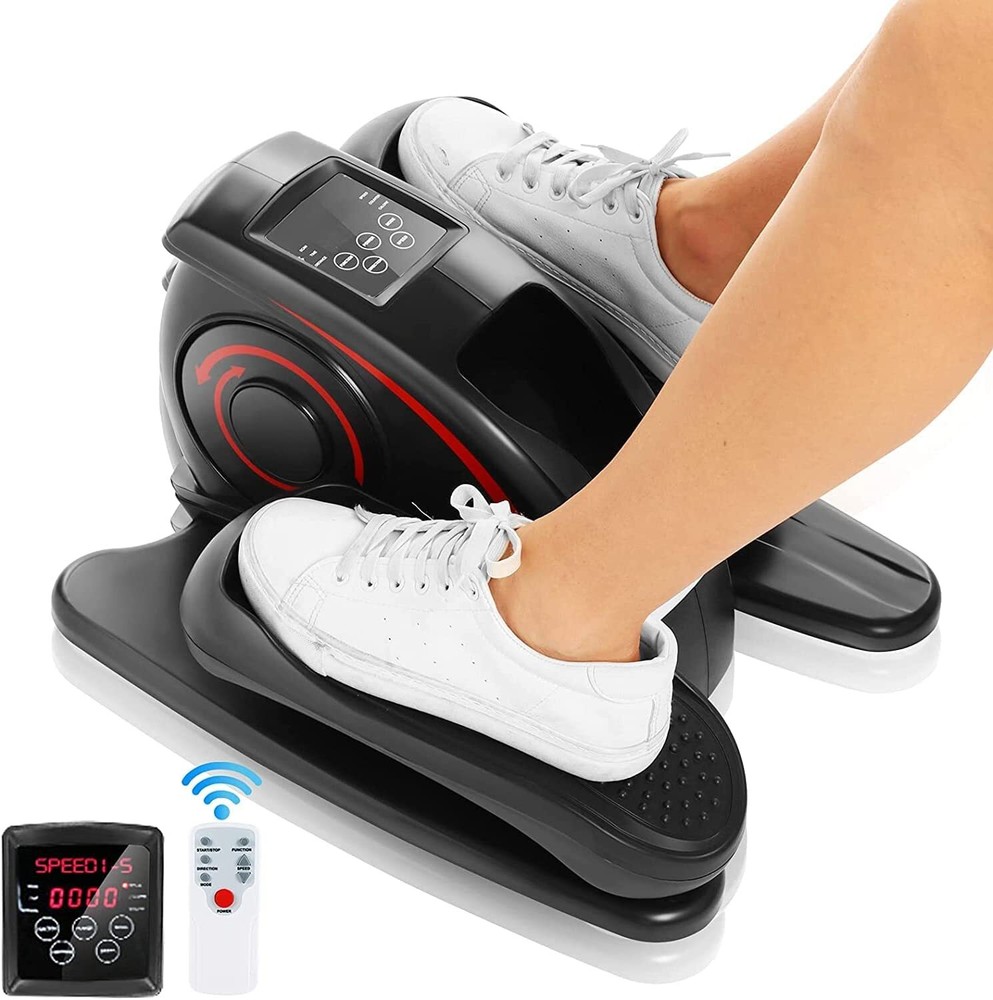 Under Desk Elliptical Machine Portable Ellipse Leg Exerciser Machine➕Remote&LCD^