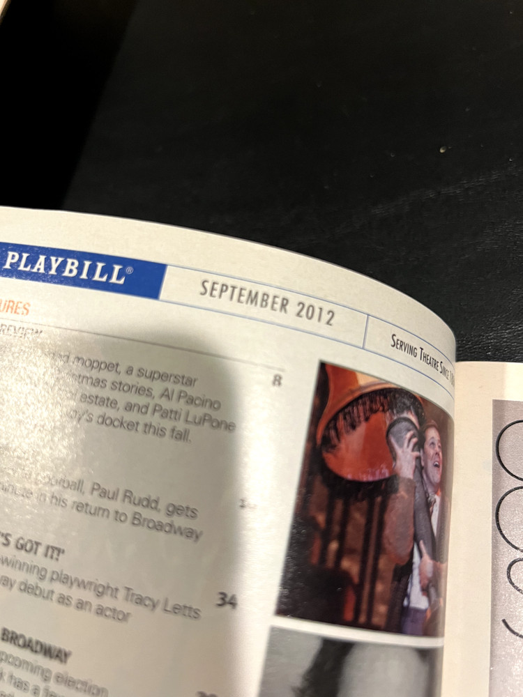 Chaplin Signed Playbill OPENING NIGHT OBC Sep 2012
