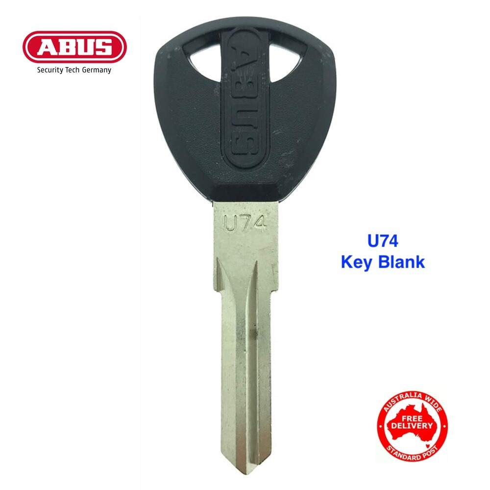 Genuine ABUS U74 Bike Lock Key Blank, Keyblank -FREE POST!