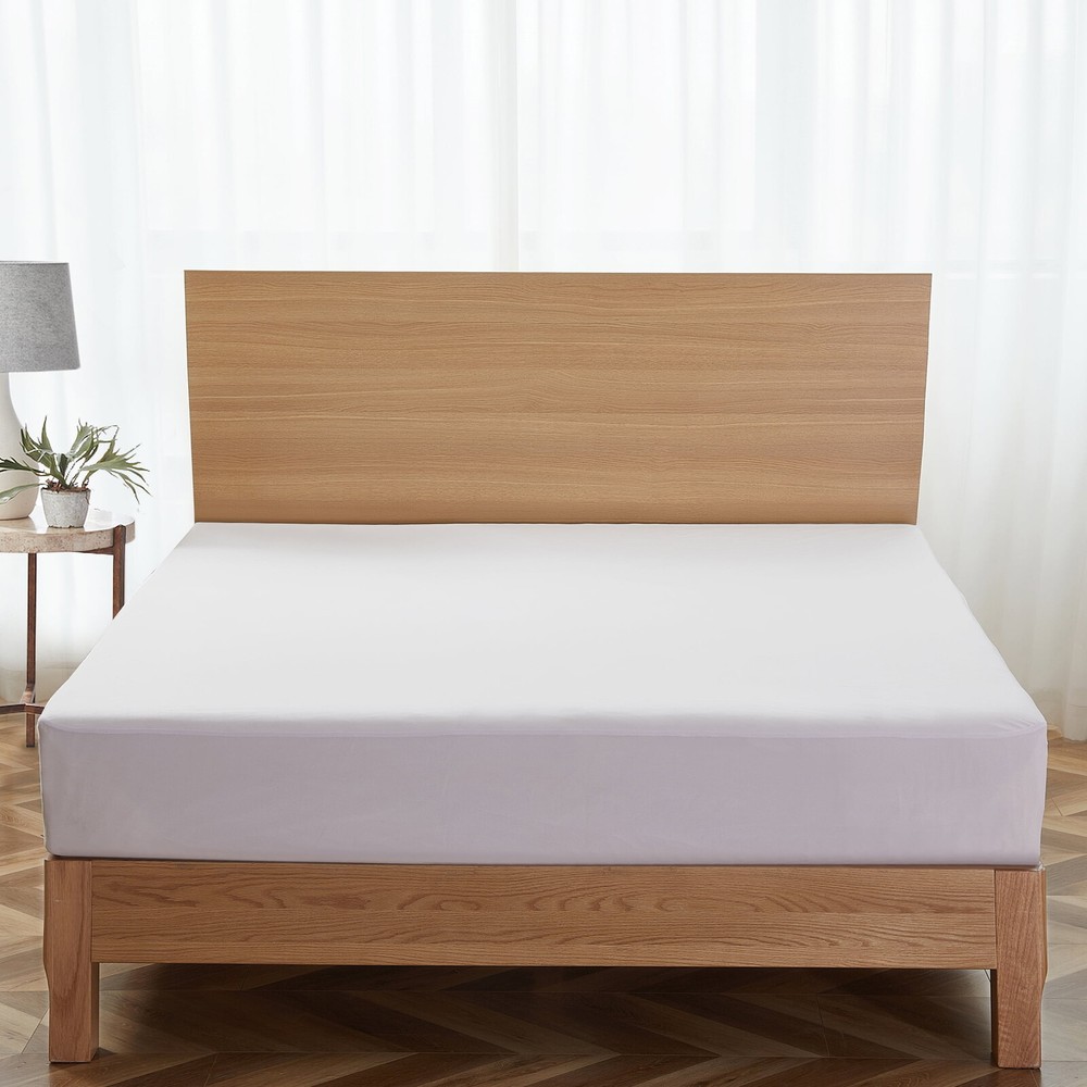Cooling Waterproof Fitted Mattress Protector Stretchable Sidewalls Bedding Queen