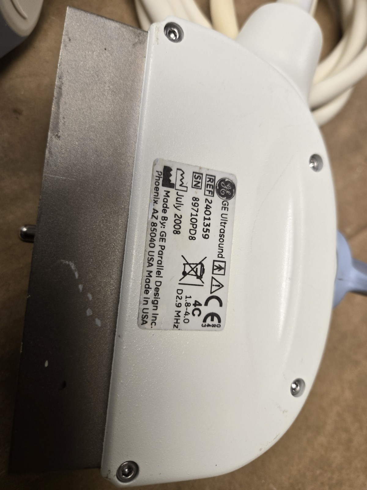 GE 4C Ultrasound Transducer Probe Convex Array used working condition