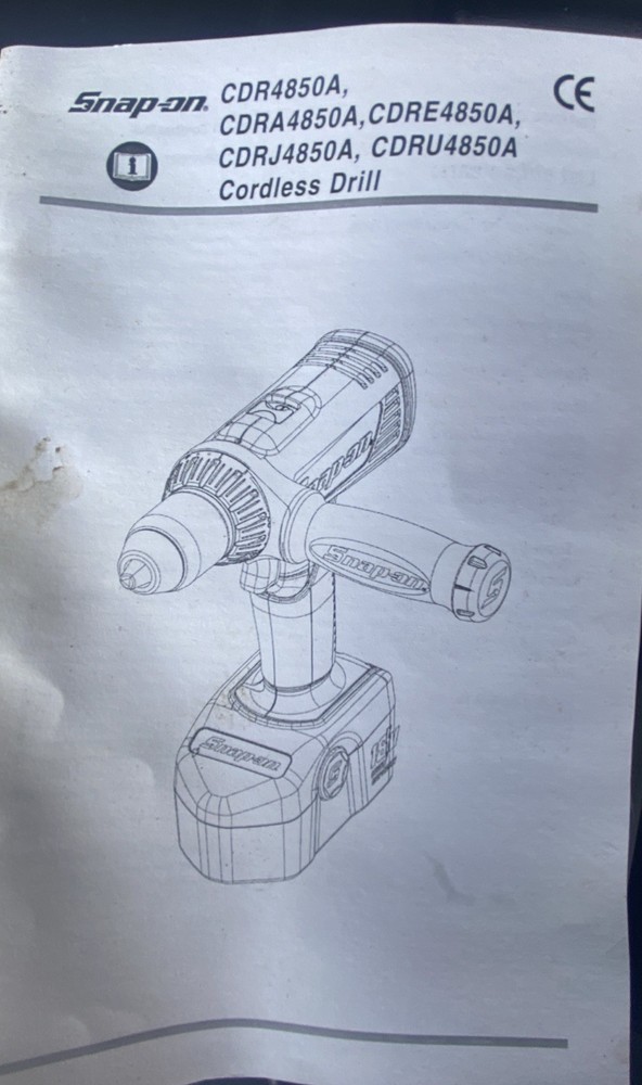 Snap-on Cordless Drill CASE ONLY CDR4850A