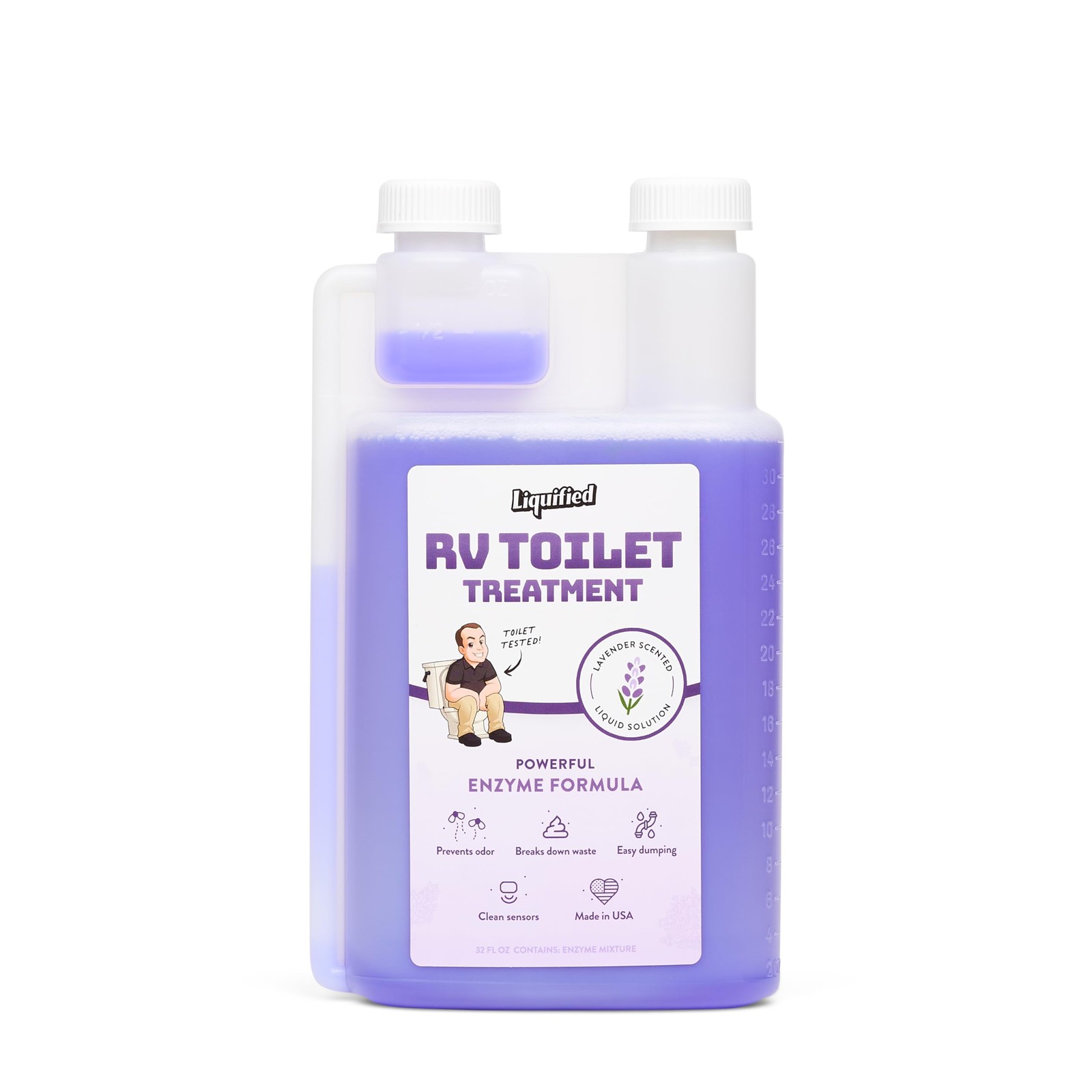 Liquified RV Toilet Treatment - Black Holding Tank Digester - Odor Eliminato...