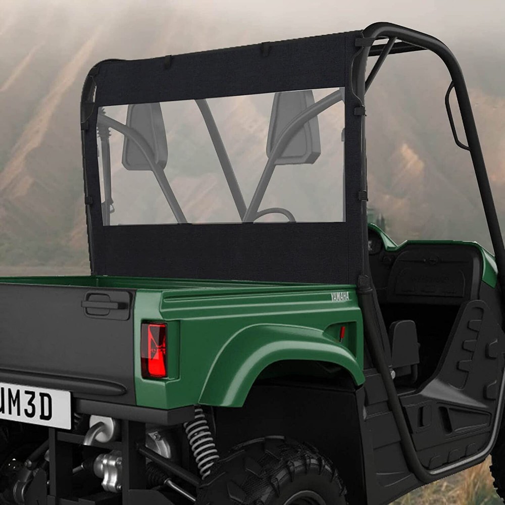 UTV Soft Rear Windshield Back Window Replacement For Yamaha Rhino 450 660 700