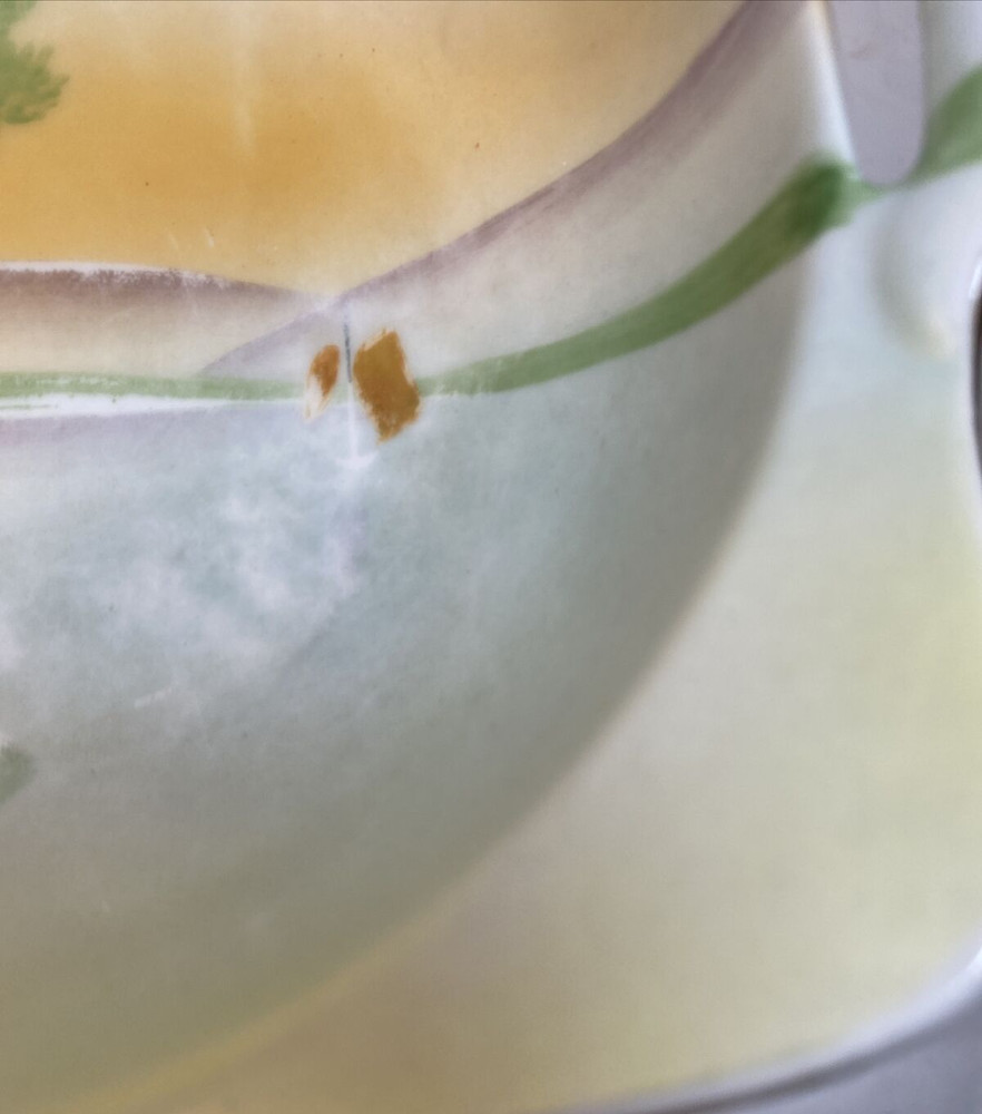 Meito China Hand Painted Handled Bowl