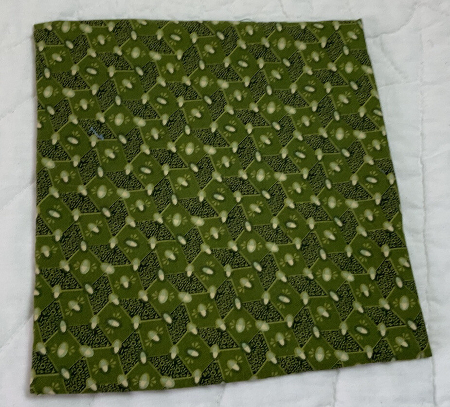 Vintage Patchwork Quilt Table Topper, Nine Patch, Early Calico Prints, Multi