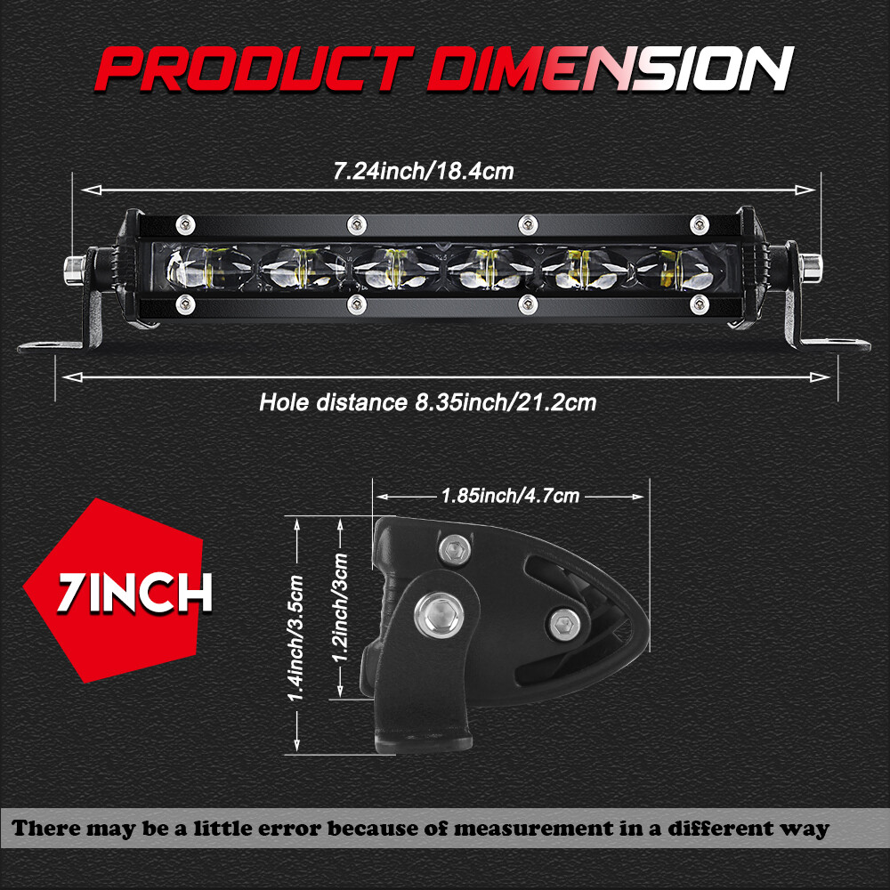 For Can-Am Maverick X3 Roof Strobe 50inch +7" LED Light Bar +4" Pods + Wires Kit