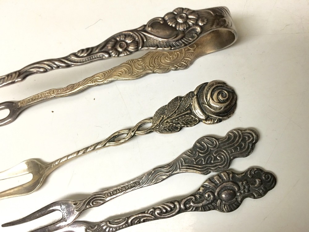 5 vintage Silverplate Serving Pieces