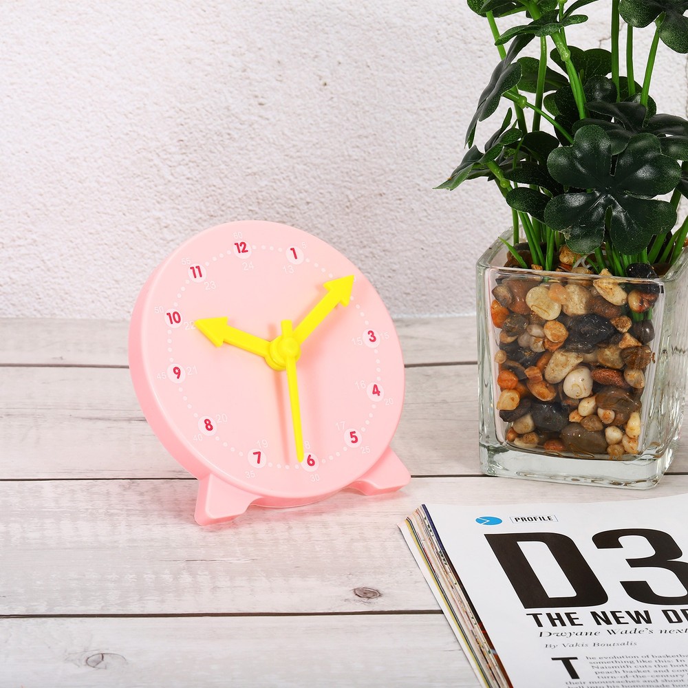 4" Teaching Watch, 24 Hours 3 Motion Indicators Gear for, Pink
