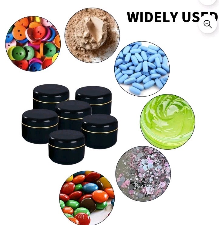 50g Round Empty Container Jar 12 Pieces Refillable Cosmetic Containers.
