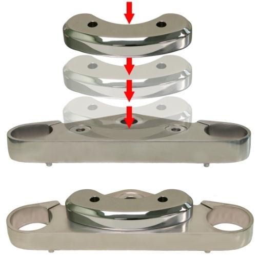 Baron Handlebar and Riser Adapter #BA-7361-00