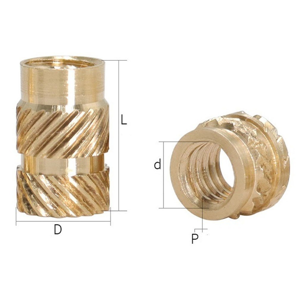 Brass 3D Printing Inserts Internal Thread Nuts 3D Printing Balanced Tightening