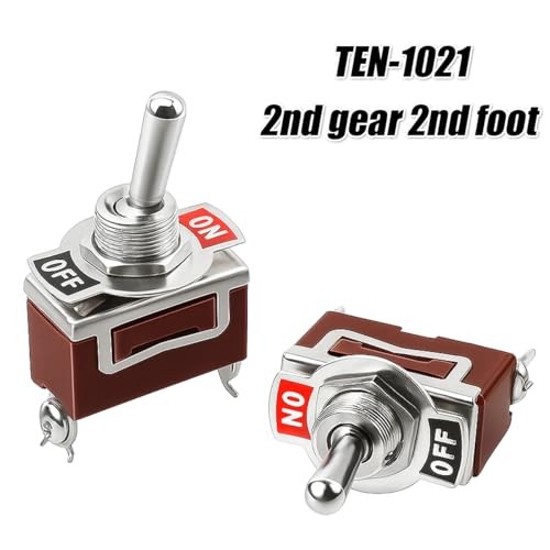 4 Pack Toggle Switch, 2 Pin 2 Position Waterproof SPST 20A 250V On/Off Toggle