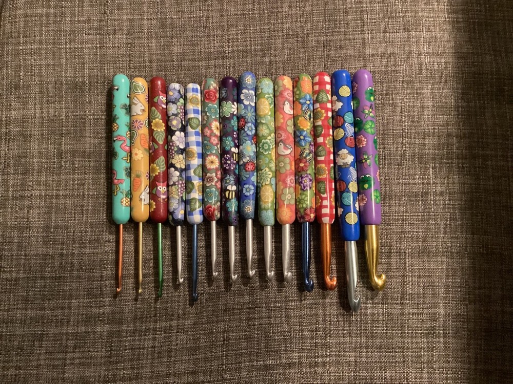 Polymer Clay Ergonomic Crochet Hook Set