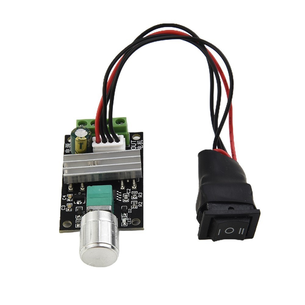 Switch Speed Controller Motor Regulator 6V 12V 24V 28V DC 3A For DC Motor