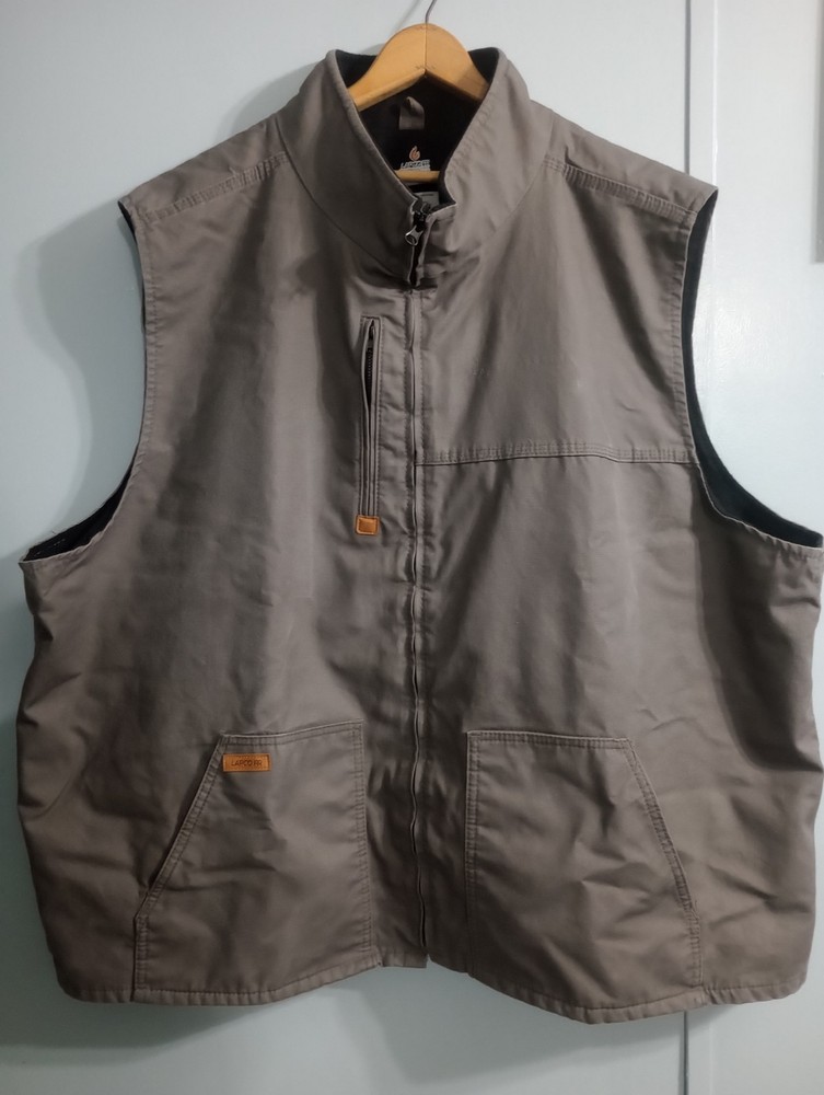 LAPCO FR Flame Resistant Work Vest Gray Size 5XL Reg