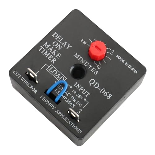 Delay ON Make Timer QD-068 10 Minutes Adjustable 110/40 VAC time delay 2