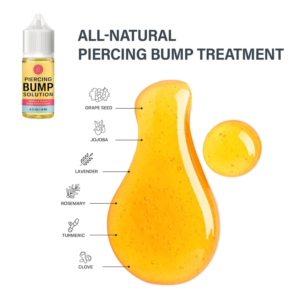 Piercing Keloid Bumps Shrinking Duo | Piercing Bump Treatment (.5Oz) + Keloid...