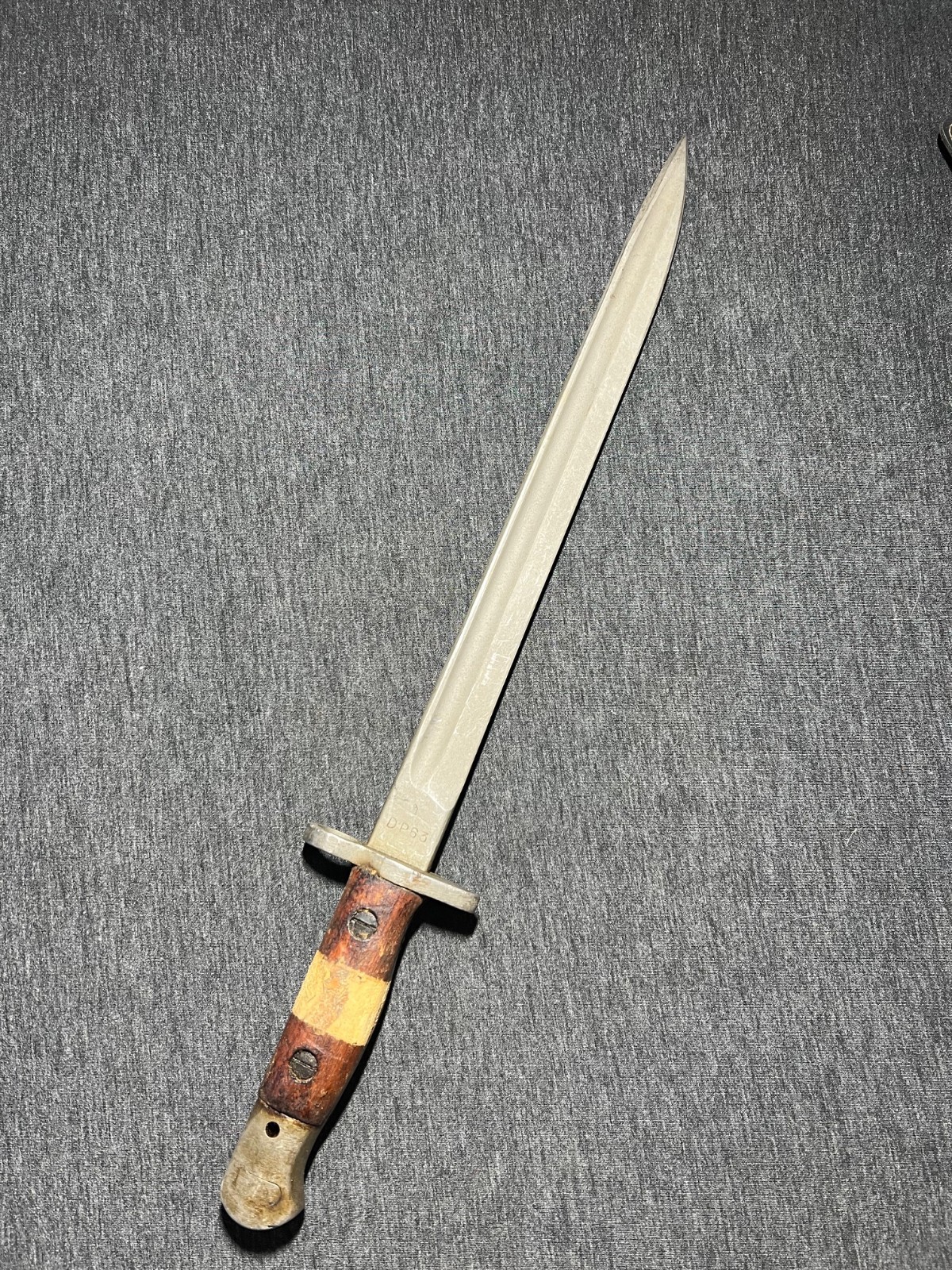 WWII Enfield .303 Rifle Pattern 1907 Bayonet India Cut Down