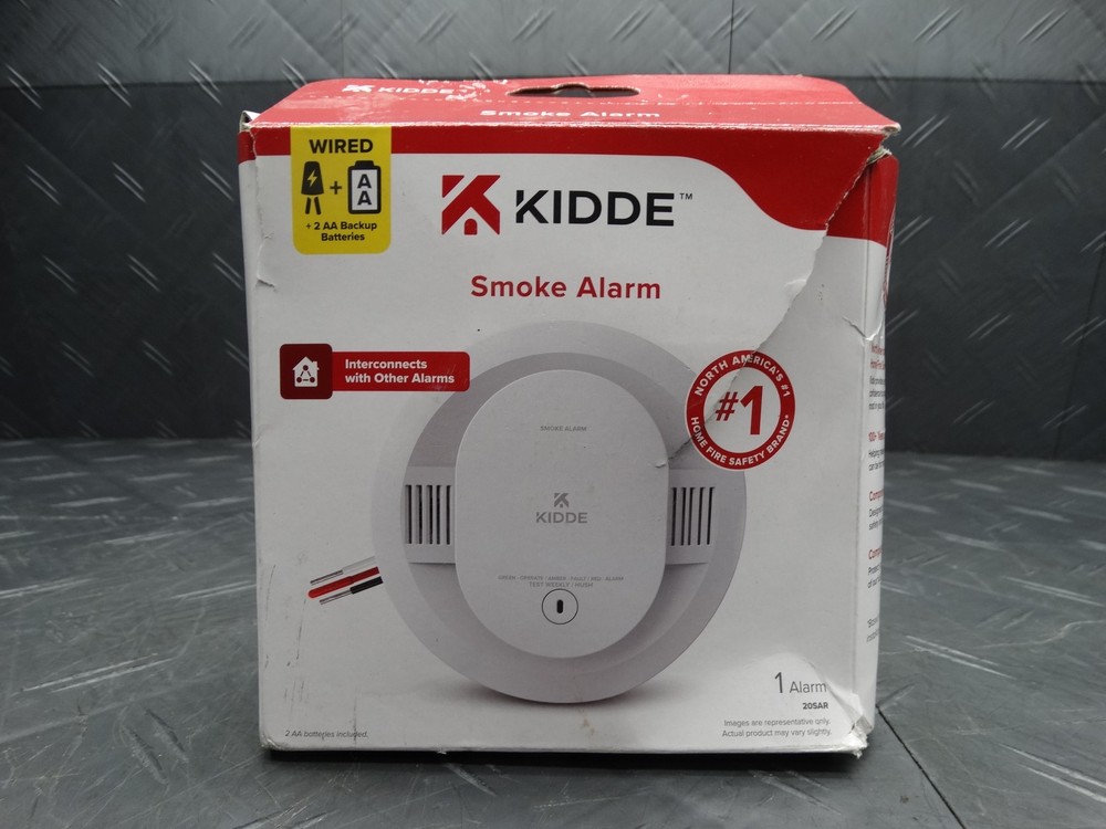 Kidde Hardwired Interconnected Smoke Detector with Photoelectric Sensor 21031482