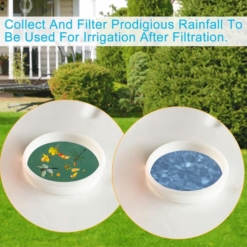 Weather-Resistant IBC Mesh Covers for Efficient Rainwater Collection - 2 Pcs