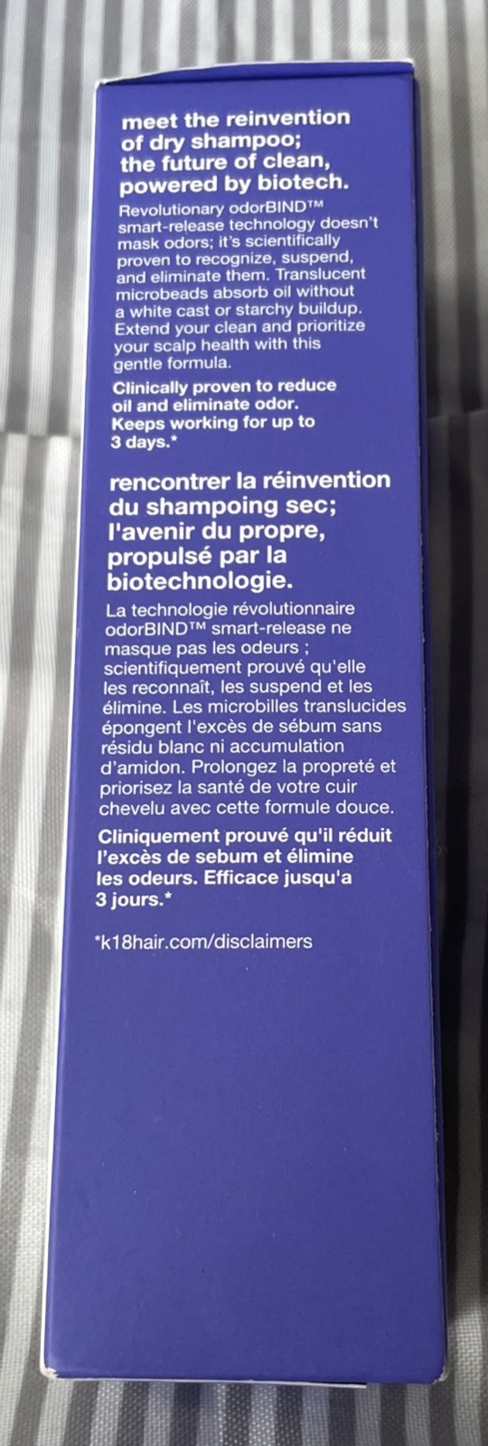 K18 Biomimetic Hairscience AirWash Dry Shampoo, 4 oz / 118 ml,New,Sealed