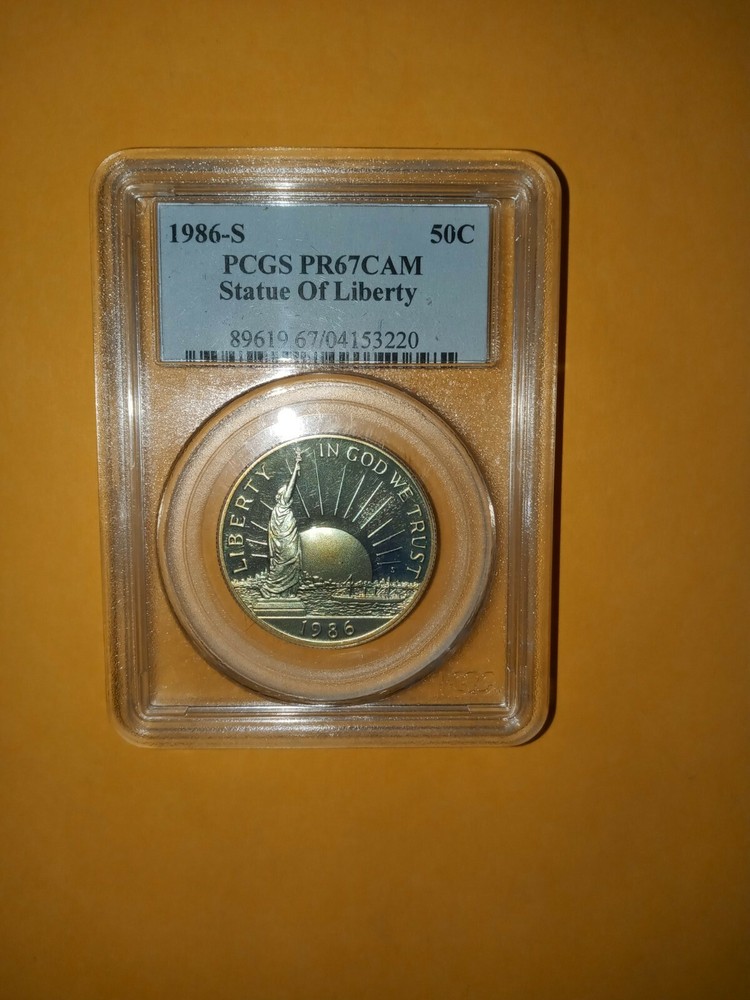 1986 S PCGS PR67 HALF DOLLAR NICE LOOK  !
